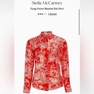 Stella Mccartney Fungi Forest Washed Silk Shirt